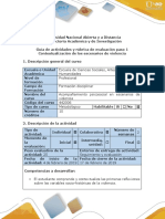 Guía de Actividades y Rúbrica de Evaluación - Paso 1 - Contextalización de Los Escenarios de Violencia