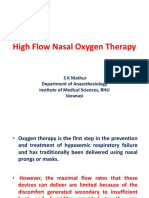 Dr. SK Mathur High Flow Nasal Oxygen Therapy