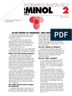 Therminol Information Bulletin No.2: In-Use Testing of Therminol Heat Transfer Fluids