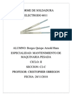 Informe de Soldadura 6011