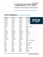 Lista de Verbos Essenciais para Falar Inglês!!: Que Você Tem Que Saber!!