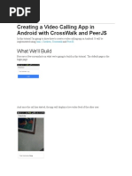 Android Video Calling With CrossWalk and PeerJS