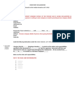 Statutory Declaration Sample Format As Required by ACS 30.09.2016