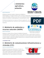 Funciones de Los Ministerios