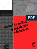 Manual de Política y Legislación Educativas - J. M. Fernández Soria PDF