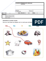 Evaluación Aprendizajes Lenguaje Kinder