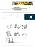 Avaliação Geografia 3 Bim