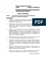 Carta Funcional Del Jefe de La Upiat PNP