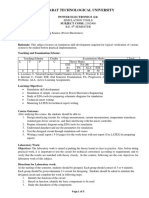 Gujarat Technological University: Power Electronics (24) Subject Code