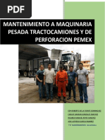 Mantenimiento A Maquinaria de Carga Pesada y de Perforacion