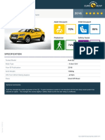 Euroncap 2016 Audi q2 Datasheet