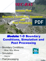 Hec Ras Modeling 1-D Boundary Conditions, Post Processing