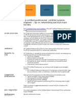 HP Certified Professional: Certified Systems Engineer - Hp-Ux Networking Practical Exam h6700s