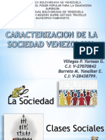 Caracterizacion de La Sociedad Venezolana