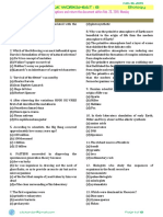 Special Science GK Worksheet: 8 Biology: Mark The Correct Options and Return The Document Within Feb. 25, 2019, Monday