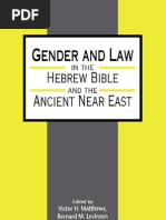 Gender and Law in The Hebrew Bible and The Ancient Near East