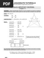 Triangles Theorems