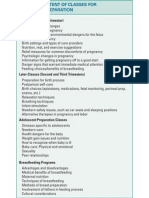 Classes Childbirth Prep