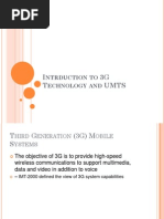 Intrduction To 3G Technology and UMTS