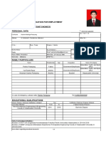 Application of Employment (Gabriel Mahligai Pampang)