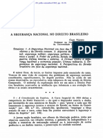 A Segurança Nacional No Direito Brasileiro - Dr. Caio Tácito Sá Viana Pereira de Vasconcelos (ex-Consultor-Geral Da República), 1962 PDF