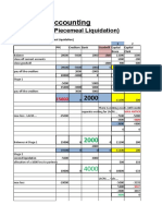 Piecemeal Liquidation Example (Solution)