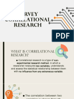 Survey Correlational & Ex Post Facto