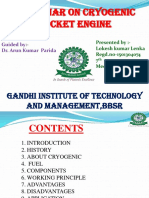 A Seminar On CRYOGENIC Rocket Engine: Gandhi Institute of Technology and Management, BBSR