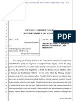 March 8, 2019 Ruling in Suit Against President Trump's Child Separation