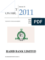 Project On HBL: Habib Bank Limited