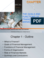 The Goals and Functions of Financial Management: Powerpoint Presentation Prepared by Michel Paquet, Sait Polytechnic