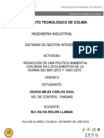 Política Ambiental - Carpintería Ochoa.