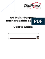 Manual Digiframe A4recharge Photoscanner