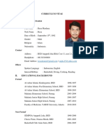 Curriculum Vitae Reza