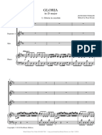 Vivaldi Gloria in D Major SA Soli SSA Choir Edition Vocal Score