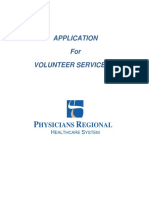 APPLICATION - Adult Volunteer - 3-17 Physicians Regional