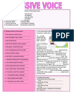 Match The Prompts and Make Sentenses in The Passive Voice