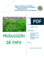 Produccion de Papa