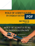 Role of Indian Agriculture