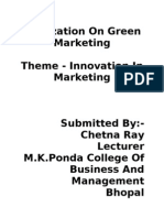 Realization On Green Marketing