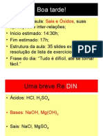 Química PPT - Sais