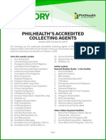 Philhealth'S Accredited Collecting Agents: (Under DOF Circular 01-2017)