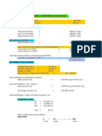 Sap-2 Material Balance: Basis: Unit Hour of Production