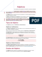 Tipos de Adjetivos