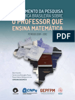 Mapeamento Da Pesquisa Acadêmica Brasileira Sobre o Professor Que Ensina Matemática