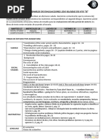 Temario y Horario Unit 2 6to B