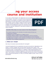 Choosing An Access Course