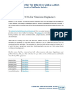 Module 1.1 Stata For Beginners