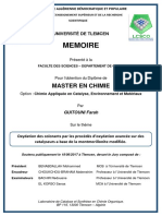 Oxydation Des Colorants Par Les Procedes Doxydation Avancee Sur Des Catalyseurs A Base de La Montmorillonite Modifiee PDF