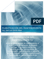 Planificación Del Mantenimiento